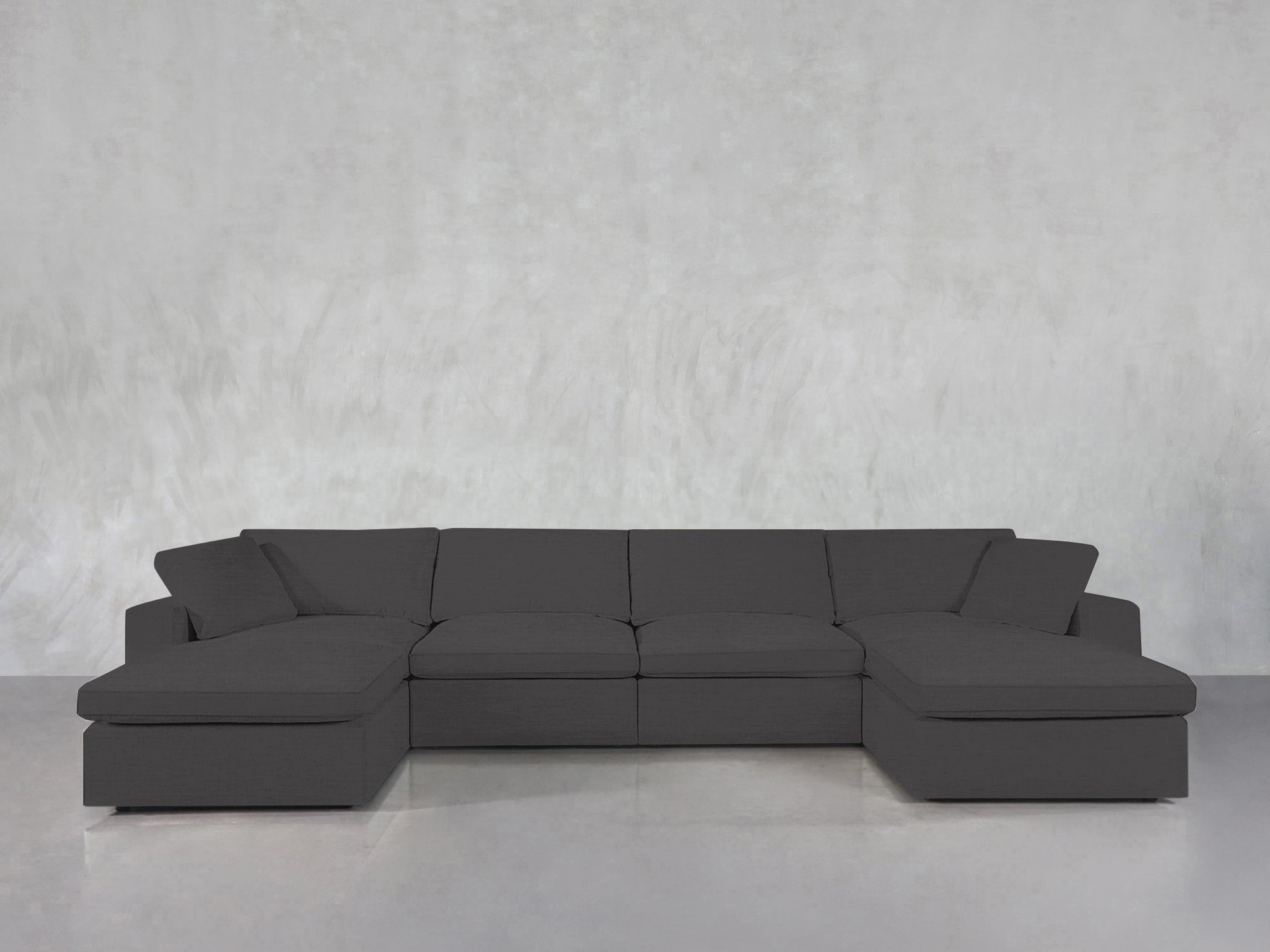 6-Seat Modular Double Chaise Sectional