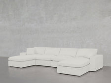 6-Seat Modular Double Chaise Sectional