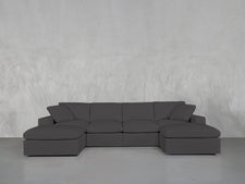 6-Seat Modular Double Chaise Sectional