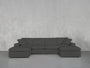 6-Seat Modular Double Chaise Sectional