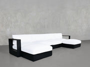 6 - Seat Modular Double Chaise Sectional Aluminum Outdoor - 7th Avenue