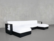 6 - Seat Modular Double Chaise Sectional Aluminum Outdoor - 7th Avenue