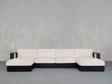 6 - Seat Modular Double Chaise Sectional Aluminum Outdoor - 7th Avenue