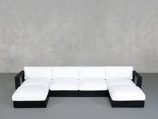 6 - Seat Modular Double Chaise Sectional Aluminum Outdoor - 7th Avenue