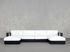 6 - Seat Modular Double Chaise Sectional Aluminum Outdoor - 7th Avenue