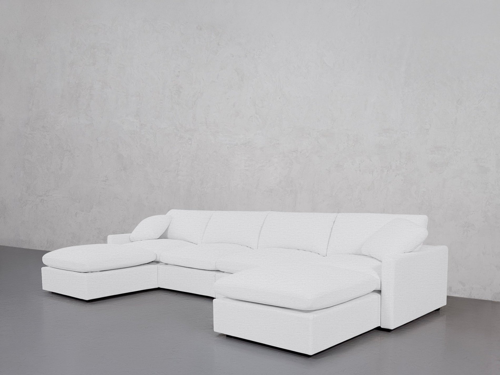6-Seat Modular Double Chaise Sectional (Thin Arms) - 7th Avenue