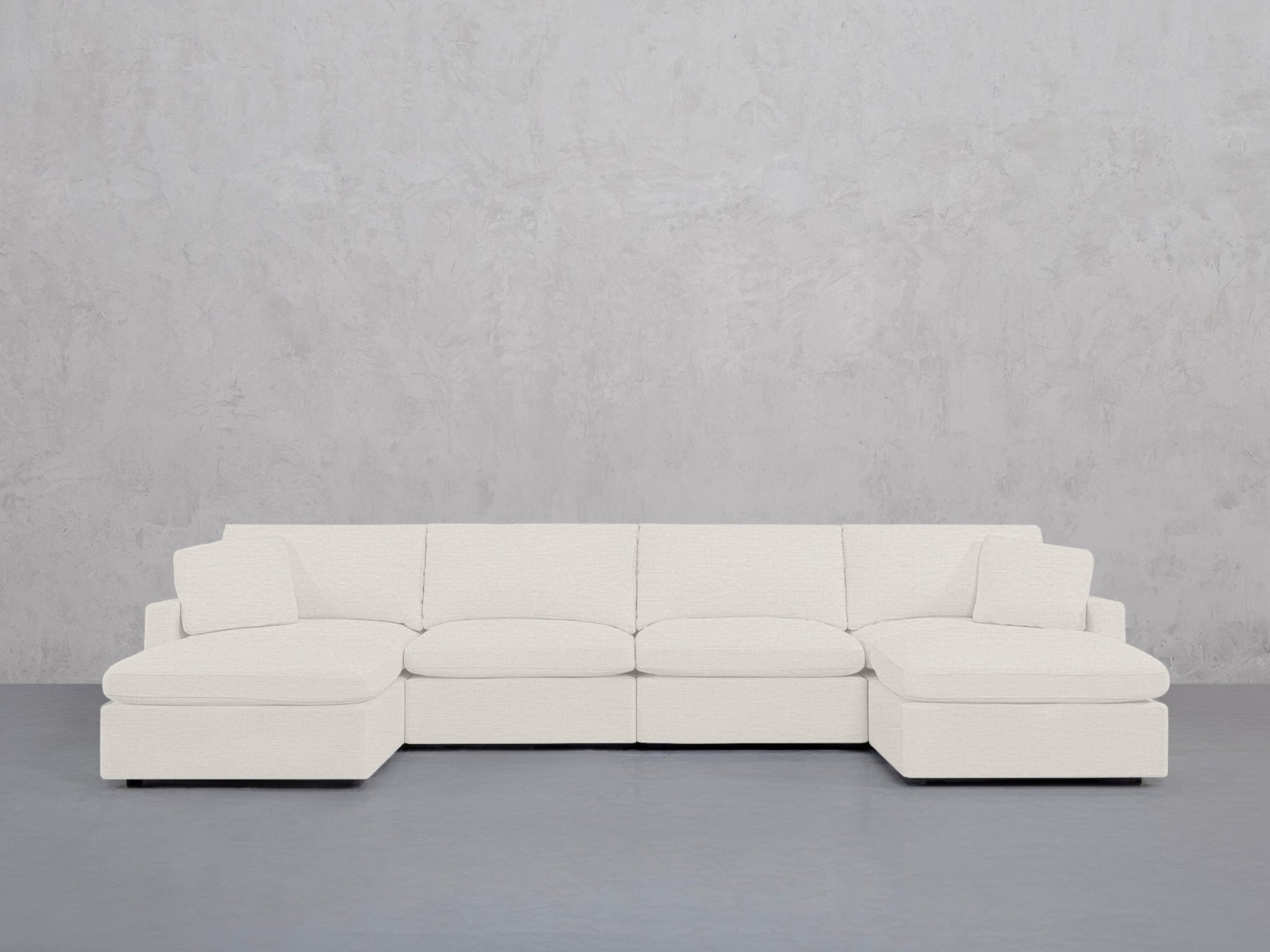6-Seat Modular Double Chaise Sectional (Thin Arms) - 7th Avenue