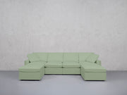 6-Seat Modular Double Chaise Sectional (Thin Arms) - 7th Avenue