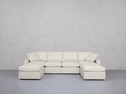 6-Seat Modular Double Chaise Sectional (Thin Arms) - 7th Avenue