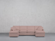 6-Seat Modular Double Chaise Sectional (Thin Arms) - 7th Avenue