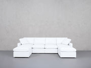 6-Seat Modular Double Chaise Sectional (Thin Arms) - 7th Avenue