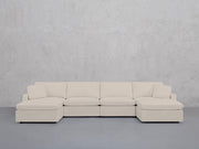 6-Seat Modular Double Chaise Sectional (Thin Arms) - 7th Avenue