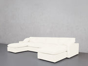 6-Seat Modular Double Chaise Sectional (Thin Arms) - 7th Avenue