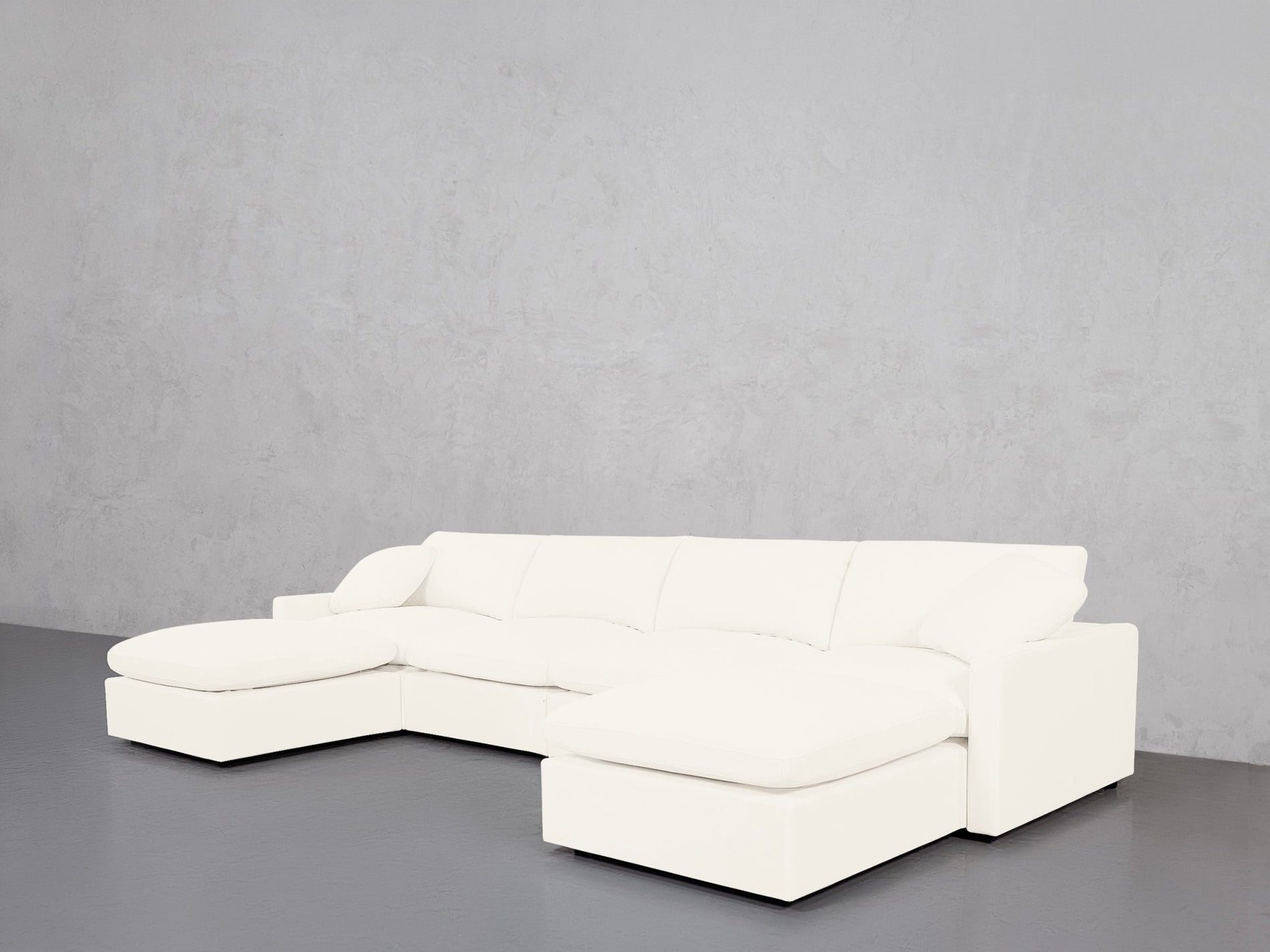 6-Seat Modular Double Chaise Sectional (Thin Arms) - 7th Avenue