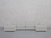6-Seat Modular Double Chaise Sectional (Thin Arms) - 7th Avenue