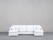 6-Seat Modular Double Chaise Sectional (Thin Arms) - 7th Avenue
