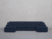 6-Seat Modular Double Chaise Sectional (Thin Arms) - 7th Avenue