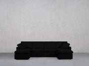 6-Seat Modular Double Chaise Sectional (Thin Arms) - 7th Avenue