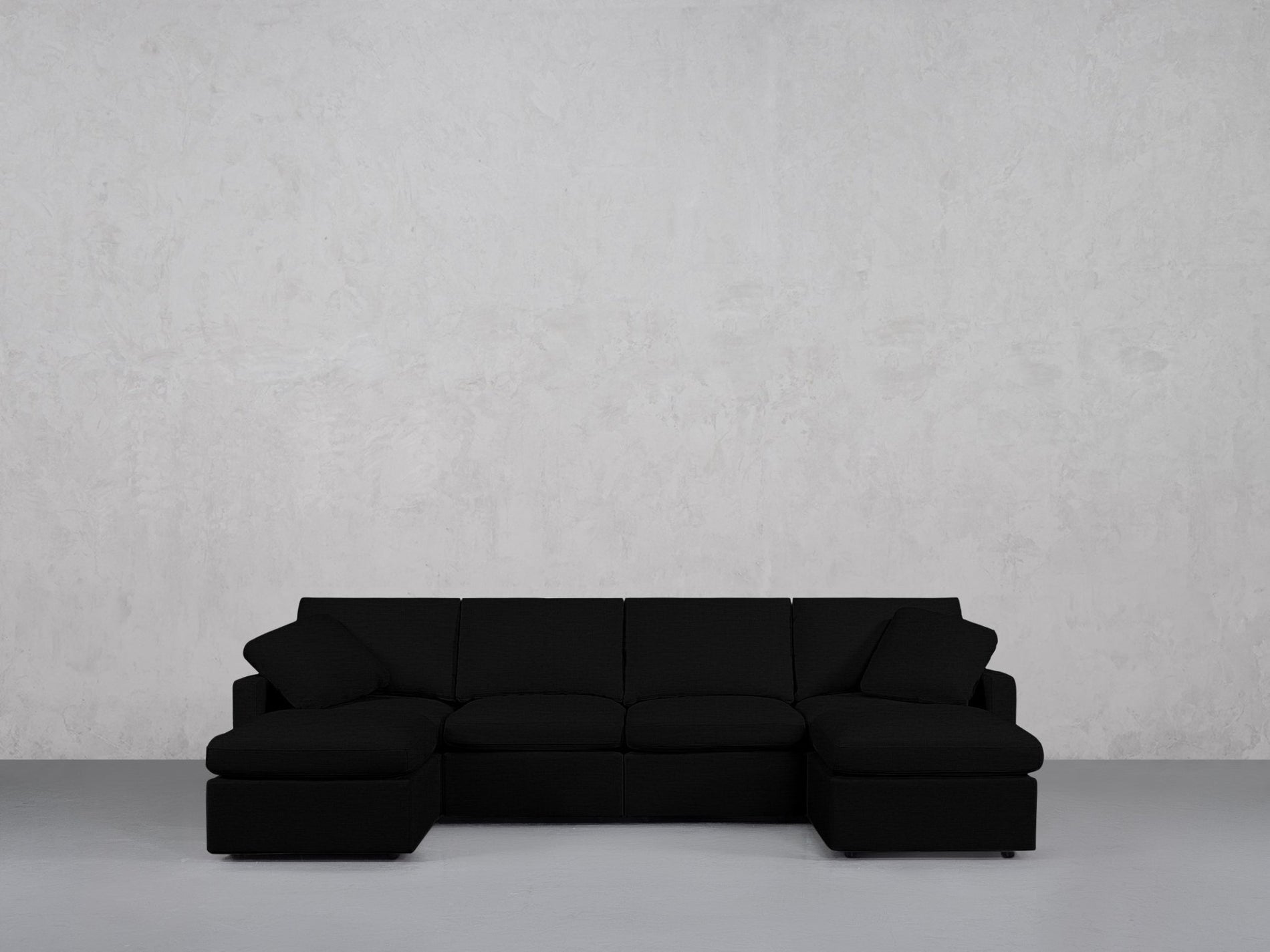 6-Seat Modular Double Chaise Sectional (Thin Arms) - 7th Avenue