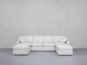 6-Seat Modular Double Chaise Sectional (Thin Arms) - 7th Avenue