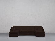 6-Seat Modular Double Chaise Sectional (Thin Arms) - 7th Avenue