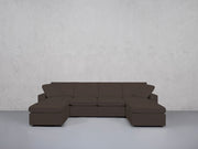 6-Seat Modular Double Chaise Sectional (Thin Arms) - 7th Avenue