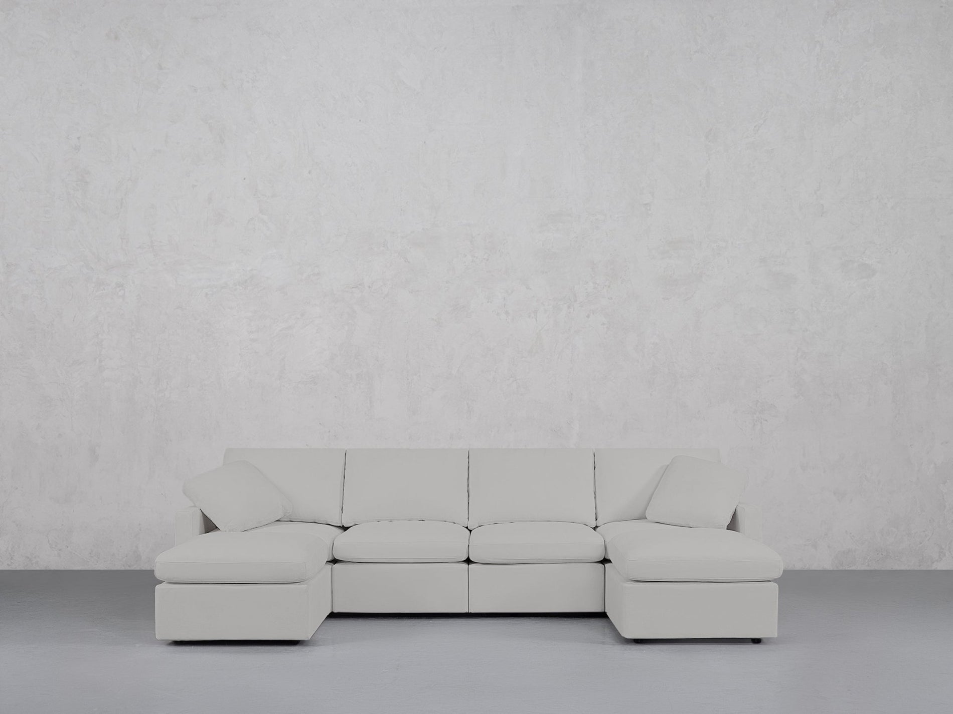 6-Seat Modular Double Chaise Sectional (Thin Arms) - 7th Avenue