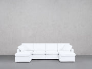 6-Seat Modular Double Chaise Sectional (Thin Arms) - 7th Avenue