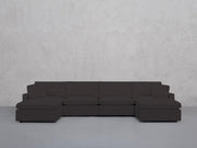 6-Seat Modular Double Chaise Sectional (Thin Arms) - 7th Avenue