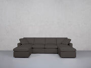6-Seat Modular Double Chaise Sectional (Thin Arms) - 7th Avenue