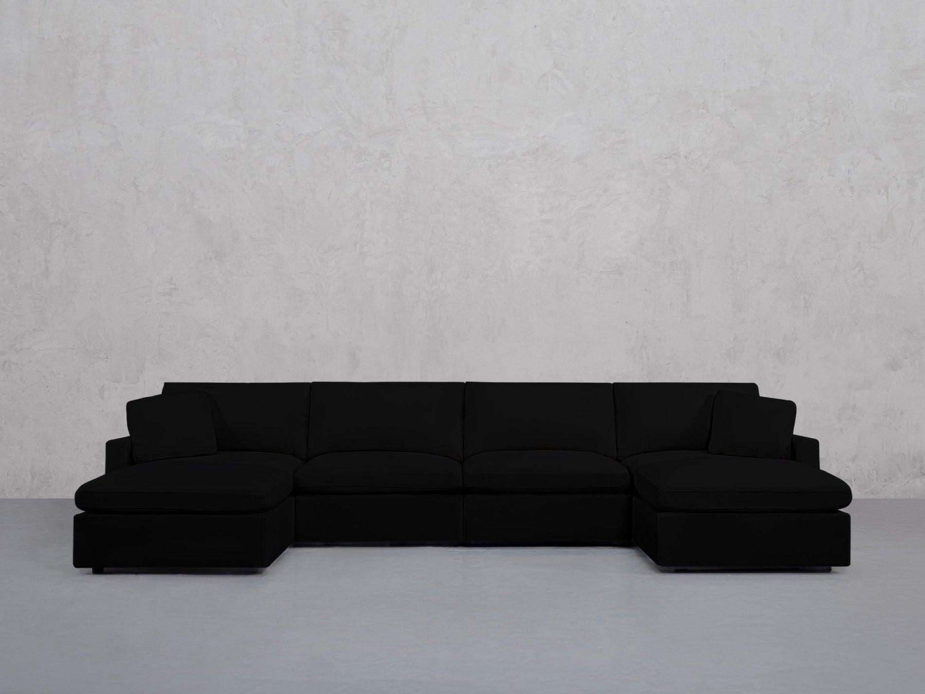 6-Seat Modular Double Chaise Sectional (Thin Arms) - 7th Avenue