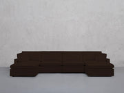 6-Seat Modular Double Chaise Sectional (Thin Arms) - 7th Avenue