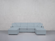 6-Seat Modular Double Chaise Sectional (Thin Arms) - 7th Avenue