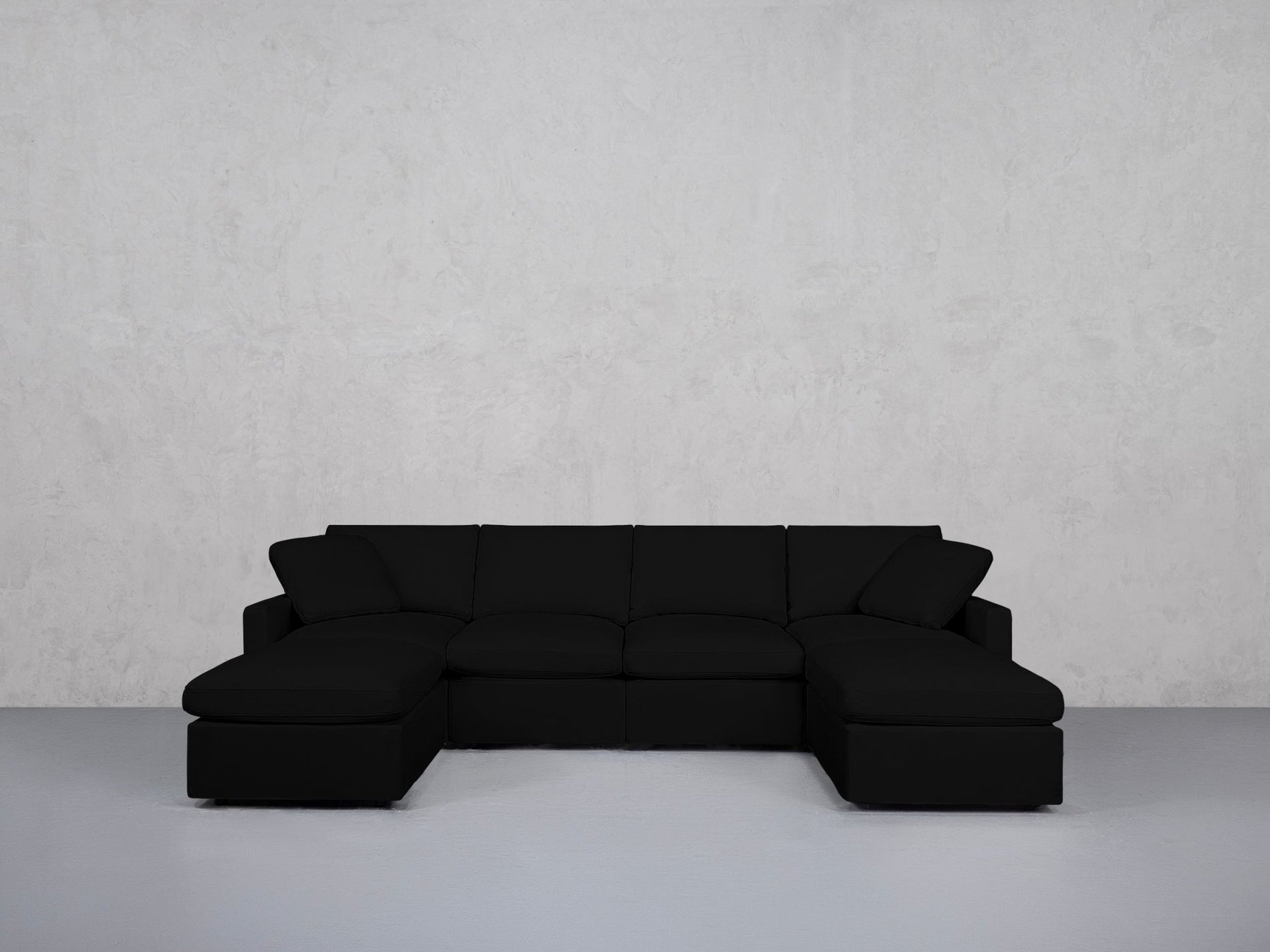 6-Seat Modular Double Chaise Sectional (Thin Arms) - 7th Avenue