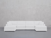 6-Seat Modular Double Chaise Sectional (Thin Arms) - 7th Avenue