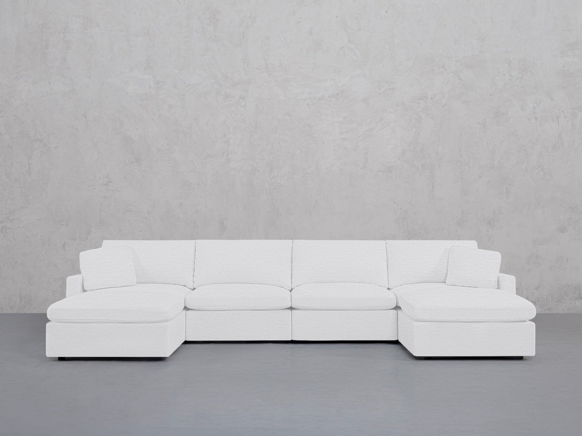 6-Seat Modular Double Chaise Sectional (Thin Arms) - 7th Avenue