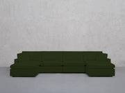6-Seat Modular Double Chaise Sectional (Thin Arms) - 7th Avenue