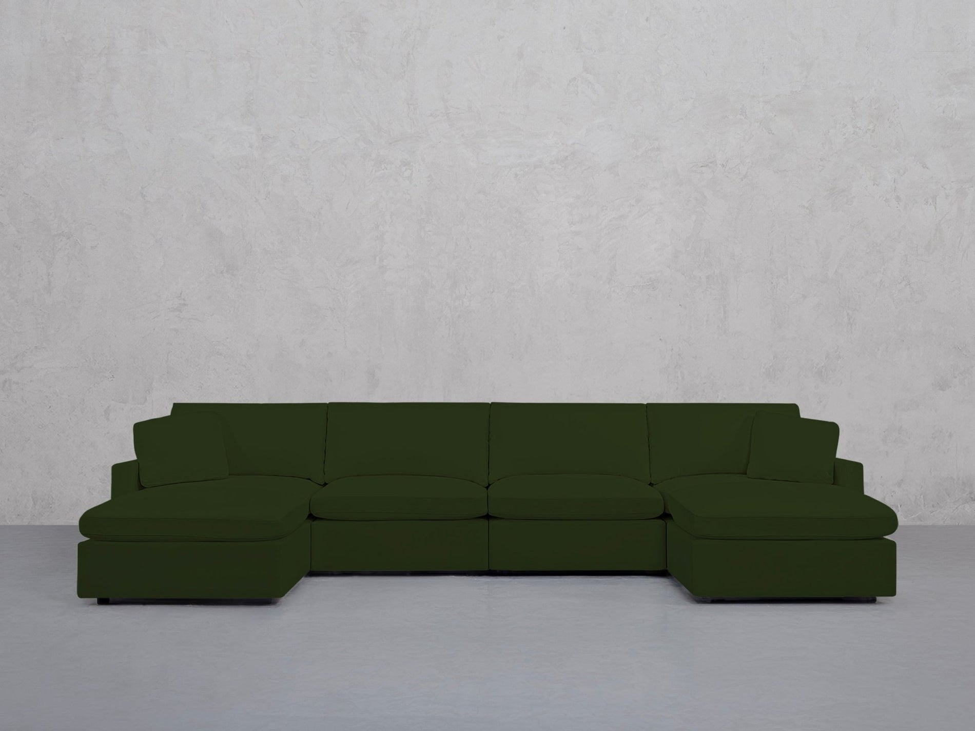 6-Seat Modular Double Chaise Sectional (Thin Arms) - 7th Avenue