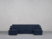 6-Seat Modular Double Chaise Sectional (Thin Arms) - 7th Avenue