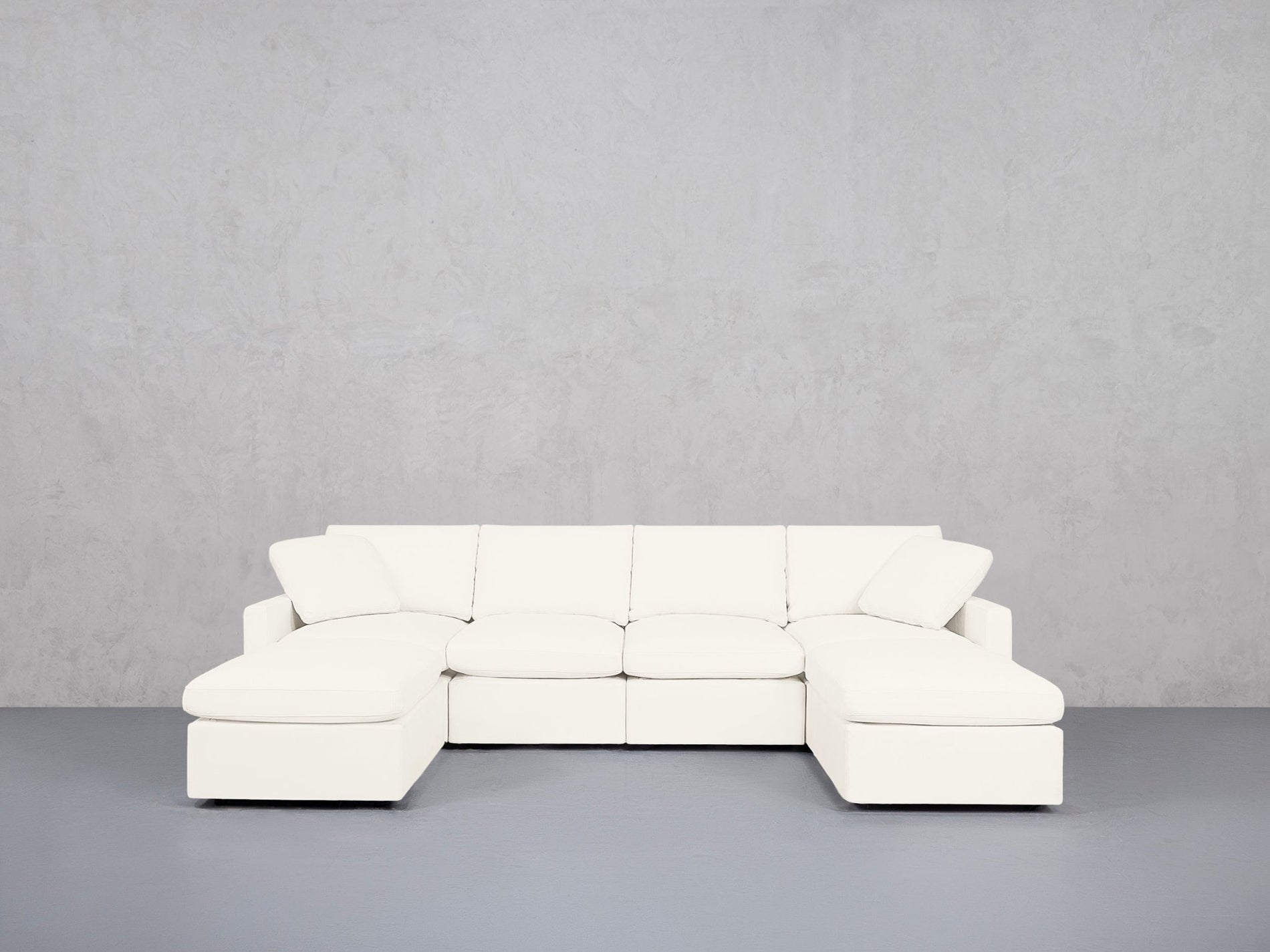 6-Seat Modular Double Chaise Sectional (Thin Arms) - 7th Avenue