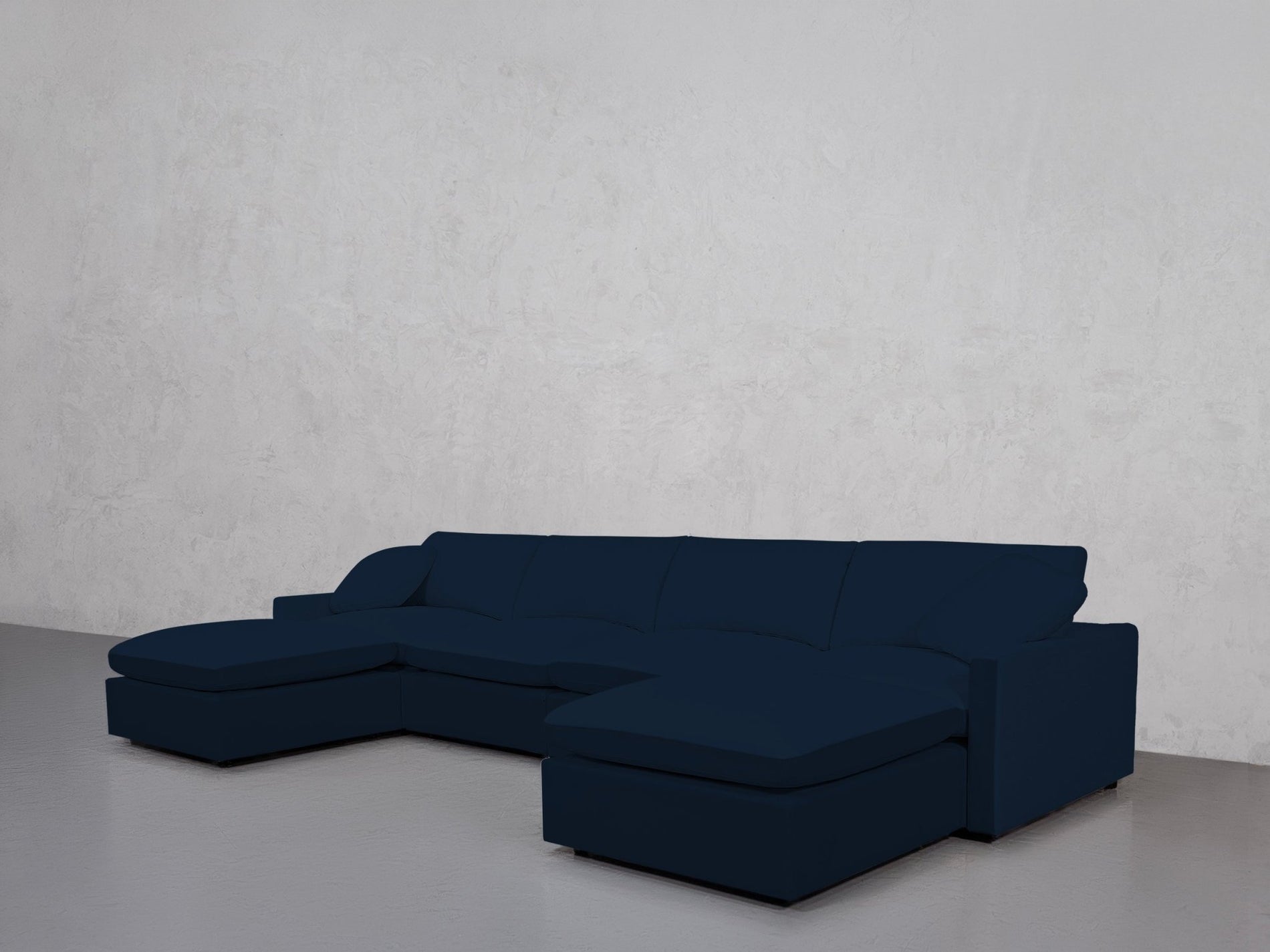 6-Seat Modular Double Chaise Sectional (Thin Arms) - 7th Avenue