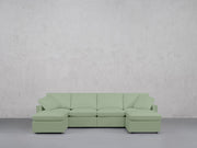 6-Seat Modular Double Chaise Sectional (Thin Arms) - 7th Avenue