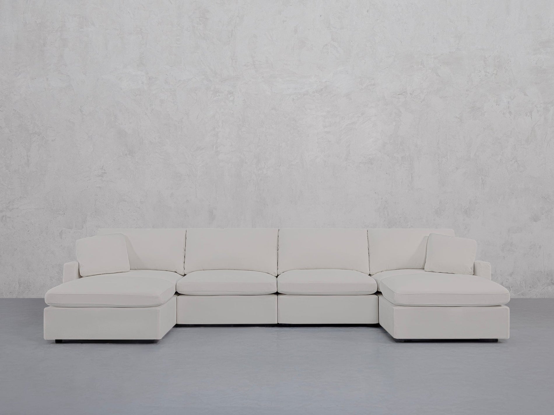 6-Seat Modular Double Chaise Sectional (Thin Arms) - 7th Avenue