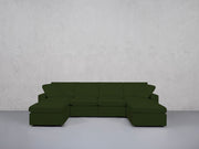 6-Seat Modular Double Chaise Sectional (Thin Arms) - 7th Avenue