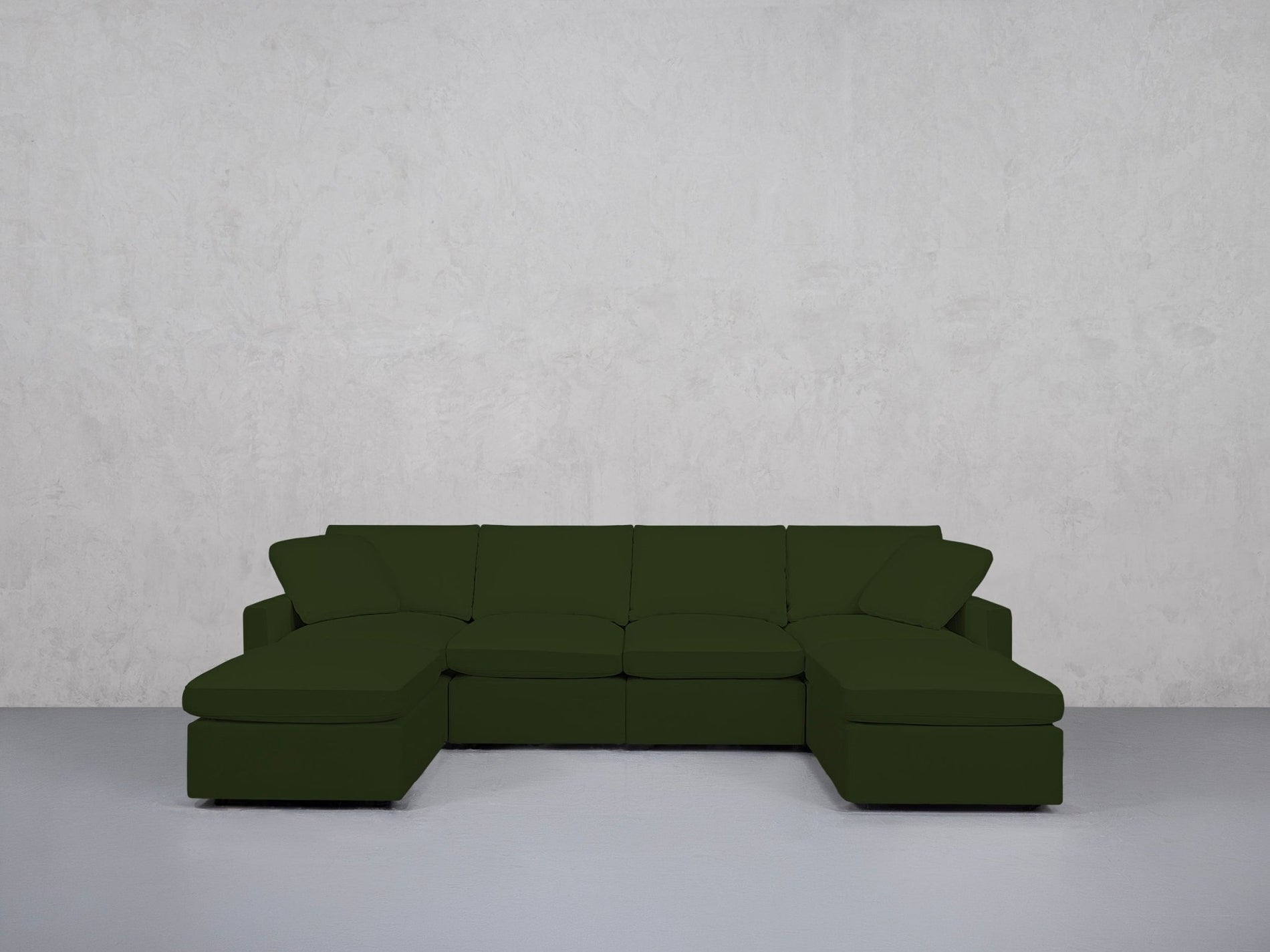 6-Seat Modular Double Chaise Sectional (Thin Arms) - 7th Avenue