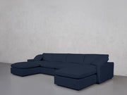 6-Seat Modular Double Chaise Sectional (Thin Arms) - 7th Avenue
