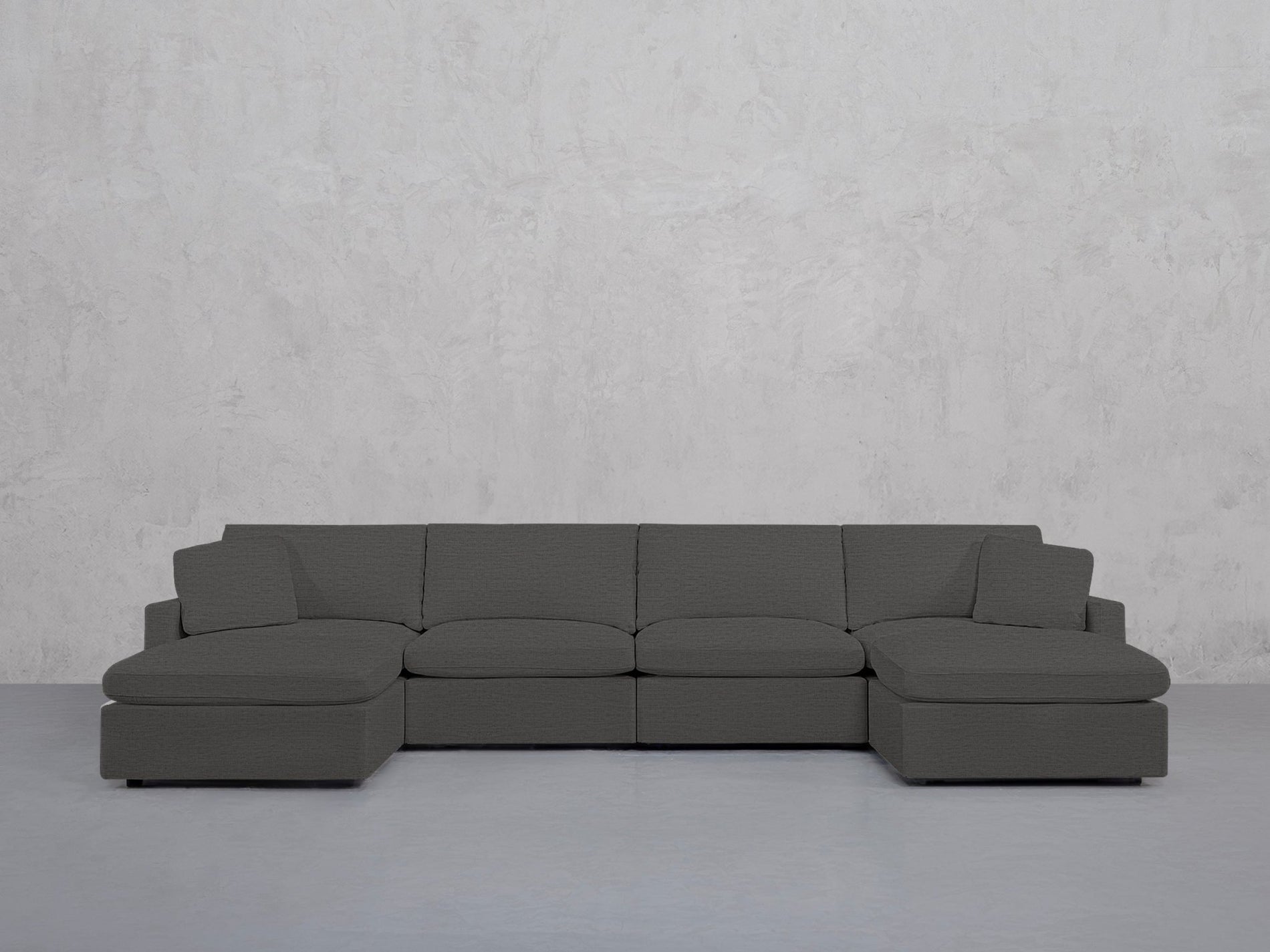 6-Seat Modular Double Chaise Sectional (Thin Arms) - 7th Avenue