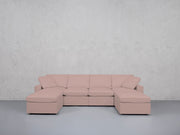 6-Seat Modular Double Chaise Sectional (Thin Arms) - 7th Avenue