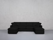 6-Seat Modular Double Chaise Sectional (Thin Arms) - 7th Avenue