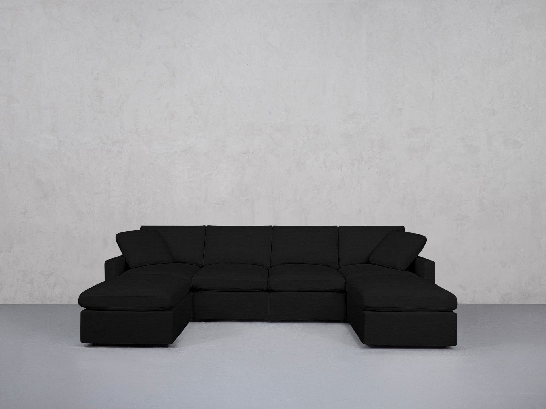 6-Seat Modular Double Chaise Sectional (Thin Arms) - 7th Avenue